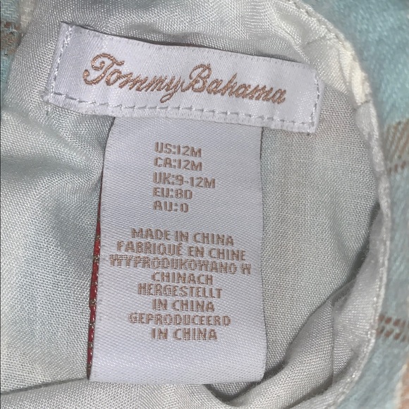 Tommy Bahama Flannel Dress in Blue and White Plaid 12M EUC - Picture 9 of 12